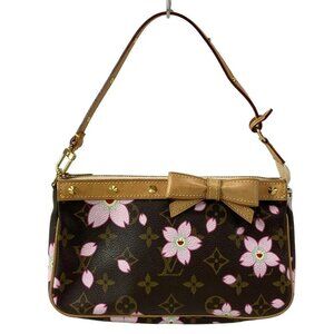 LOUIS VUITTON Pochette Accessoires M92006 Maroon Monogram Cherry Blossom AR0023